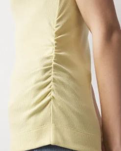 WHBM FORME™ Ribbed Stretch Ruched Side Tank*White House Black Market New