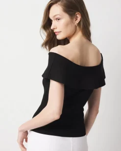 WHBM FORME™ Sculpt Stretch Off-the-Shoulder Sweater*White House Black Market New