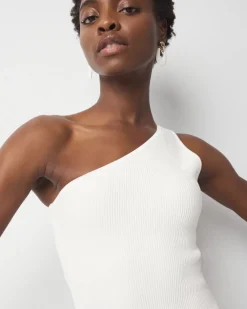 WHBM FORME™ Sculpt Stretch One Shoulder Sweater*White House Black Market New