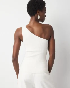 WHBM FORME™ Sculpt Stretch One Shoulder Sweater*White House Black Market New