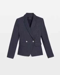 WHBM® Two-Button Denim-Look Studio Blazer*White House Black Market Fashion