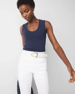 WHBMFORME™ All Ways Stretch Scoop Neck Shell*White House Black Market Best