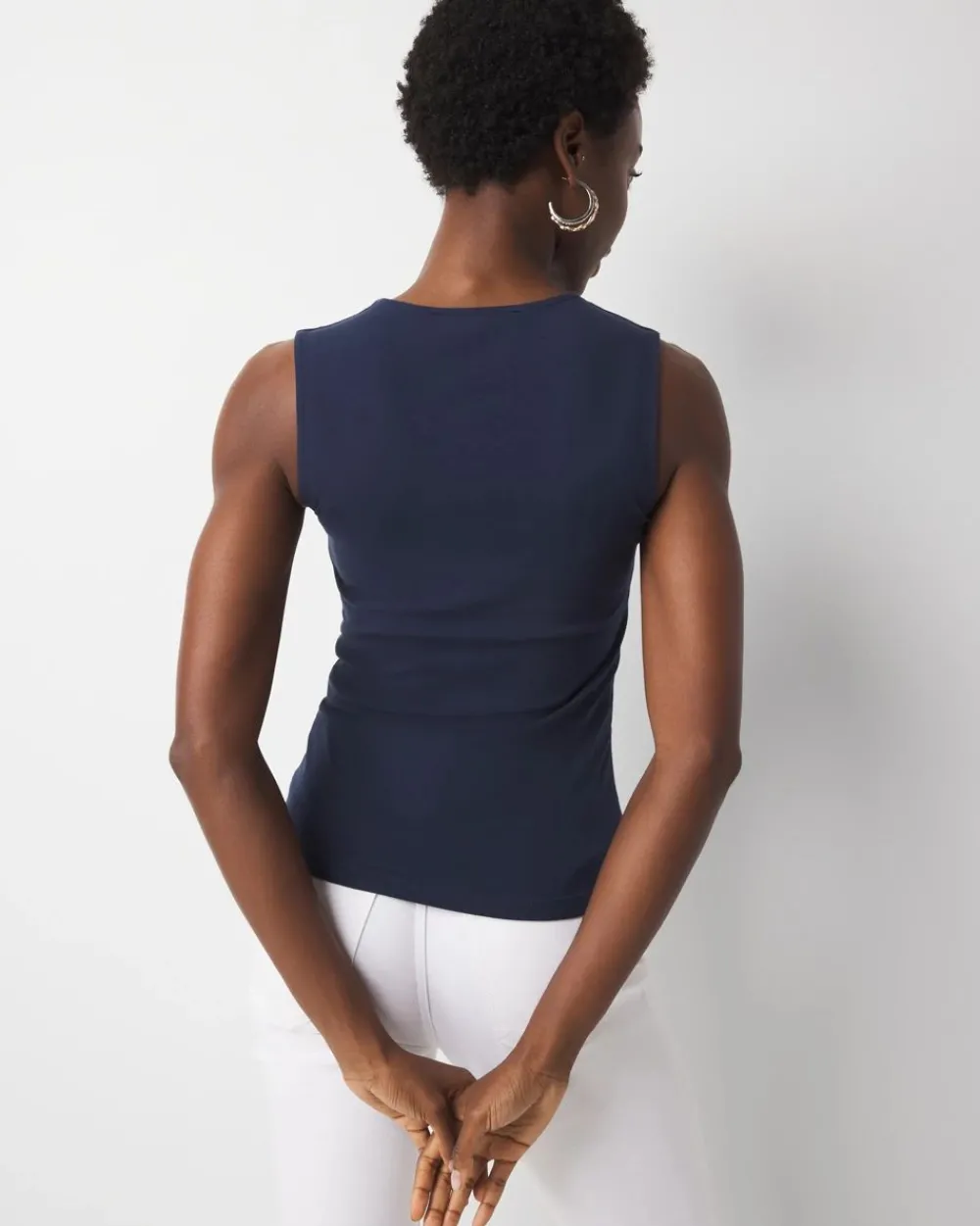 WHBMFORME™ All Ways Stretch Scoop Neck Shell*White House Black Market Best