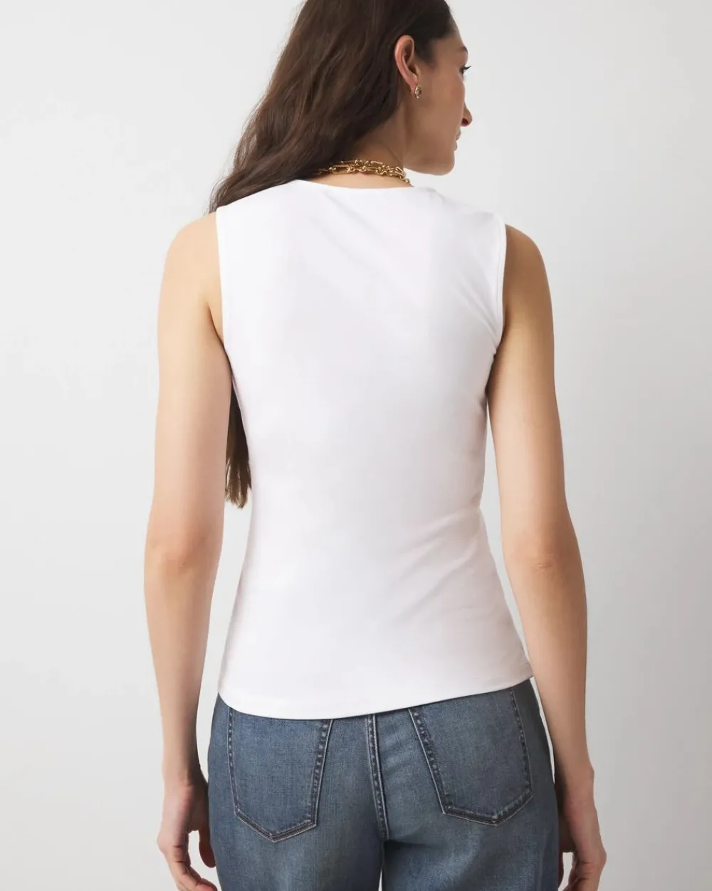 WHBMFORME™ All Ways Stretch Scoop Neck Shell*White House Black Market Clearance
