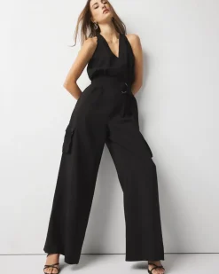 Wide Leg Utility Jumpsuit*White House Black Market Hot